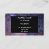 銀河系外側宇宙ヒップスターパターンスターズニューエイジ 名刺 (裏面)