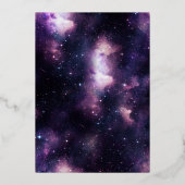 銀河系大晦日パーティー 箔招待状 (裏面)