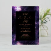 銀河系大晦日パーティー 箔招待状 (立ち正面)