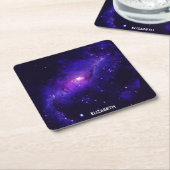 銀河系天の川銀河系天文学 スクエアペーパーコースター (アングル)