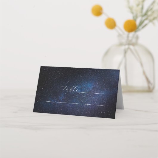 銀河系天空宇宙コスモススター結婚ズ プレイスカード (正面)