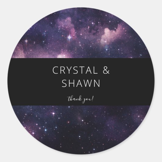 銀河系宇宙ありがとう ラウンドシール (正面)
