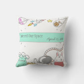 銀河系宇宙エイリアンの外部空間 クッション (裏面)