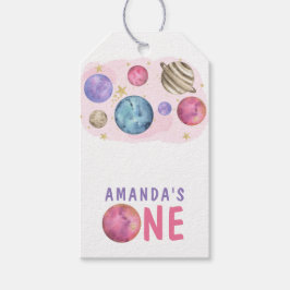 銀河系宇宙ガールバースデーパーティー ギフトタグ