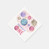 銀河系宇宙ガールバースデーパーティー スタンダードカクテルナプキン (角)