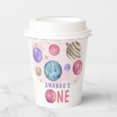 銀河系宇宙ガールバースデーパーティー 紙コップ (正面)