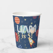 銀河系宇宙キッド誕生日 紙コップ (裏面)