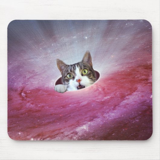 銀河系宇宙キャッツロールおもしろいマウスパッド マウスパッド (正面)