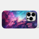 銀河系宇宙グリッター星雲パープルピンク宇宙 Case-Mate iPhoneケース (裏面 (横))
