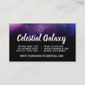 銀河系宇宙スターズウルトラバイオレットパープルネブラ 名刺 (裏面)