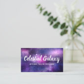 銀河系宇宙スターズウルトラバイオレットパープルネブラ 名刺 (スタンド正面)