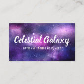 銀河系宇宙スターズウルトラバイオレットパープルネブラ 名刺 (正面)