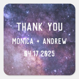 銀河系宇宙スターズスターリーサンキュー スクエアシール