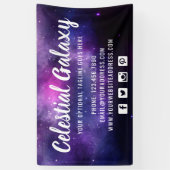 銀河系宇宙スターズ紫外線紫星雲 横断幕 (縦)