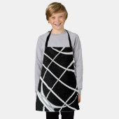 銀河系宇宙デザイン エプロン (着用した状態)