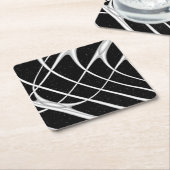 銀河系宇宙デザイン スクエアペーパーコースター (アングル)