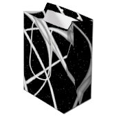 銀河系宇宙デザイン ミディアムペーパーバッグ (正面アングル)