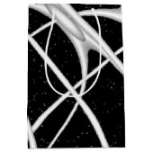 銀河系宇宙デザイン ミディアムペーパーバッグ (正面)