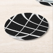 銀河系宇宙デザイン ラウンドペーパーコースター (アングル)