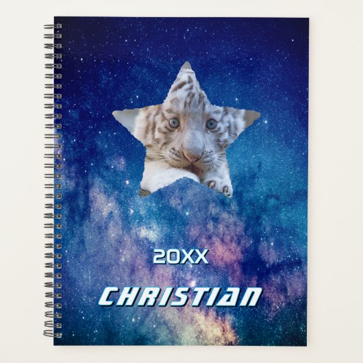 銀河系宇宙ドラゴン写真名2026 プランナー手帳 (正面)