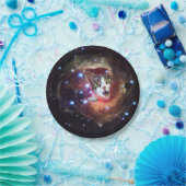 銀河系宇宙ネコ紙プレート7" ペーパープレート (パーティー)