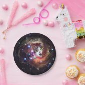 銀河系宇宙ネコ紙プレート7" ペーパープレート (パーティー)