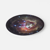 銀河系宇宙ネコ紙プレート7" ペーパープレート (アングル)