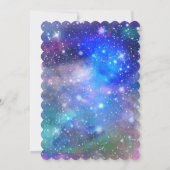 銀河系宇宙パーティー宇宙誕生日招待状 招待状 (裏面)