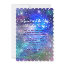 銀河系宇宙パーティー宇宙誕生日招待状