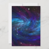 銀河系宇宙ファーストのまわりにトリップザサン誕生日 招待状 (裏面)