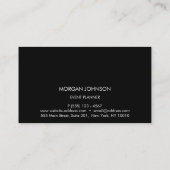 銀河系宇宙ブラック紙吹雪Vip 名刺 (裏面)