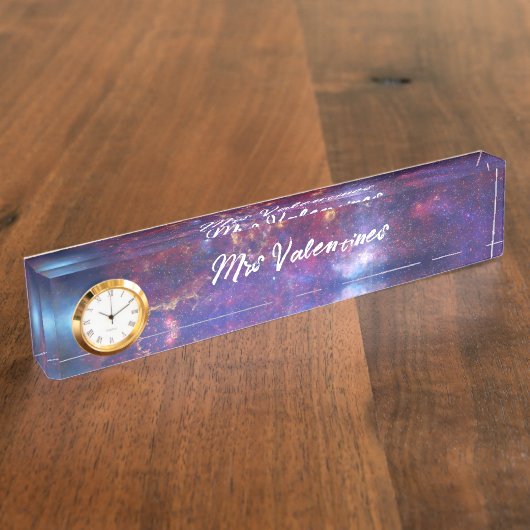 銀河系宇宙ミルキーウェイ先生スクールキュートスターズ デスクネームプレート (側面)