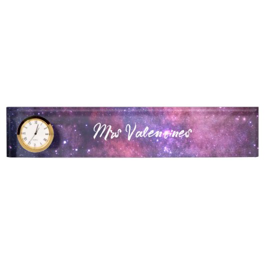 銀河系宇宙ミルキーウェイ先生スクールキュートスターズ デスクネームプレート (正面)