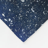 銀河系宇宙ユニバースウォーターカラーパープル フリースブランケット (角)