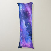 銀河系宇宙ユニバースウォーターカラーパープル ボディピロー (正面縦)