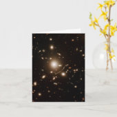銀河系宇宙宇宙望遠鏡重力レンズ カード (黄色い花)