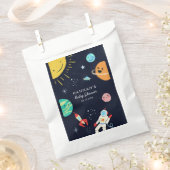 銀河系宇宙惑星ベビーシャワー フェイバーバッグ (クリップ留めされた状態)