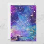 銀河系宇宙誕生日招待状 子供へ 招待状 (裏面)