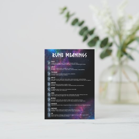 銀河系実行意味カード 名刺 (スタンド正面)