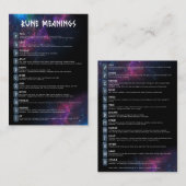 銀河系実行意味カード 名刺 (正面/裏面)