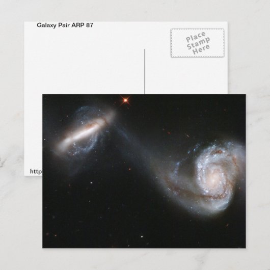 銀河系対 ポストカード (正面/裏面)