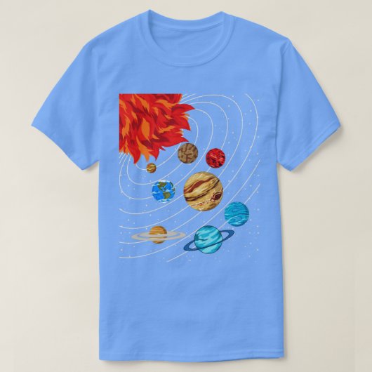 銀河系惑星天文学宇宙科学シ太陽のステ Tシャツ (デザイン正面)