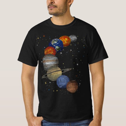 銀河系惑星太陽宇宙宇宙宇宙宇宙科学 Tシャツ (正面)