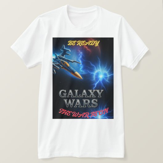 銀河系戦争テーマtシャツ tシャツ (デザイン正面)
