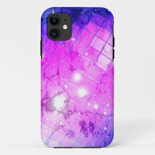 銀河系抽象芸術モザイク線光 Case-Mate iPhoneケース (裏面)