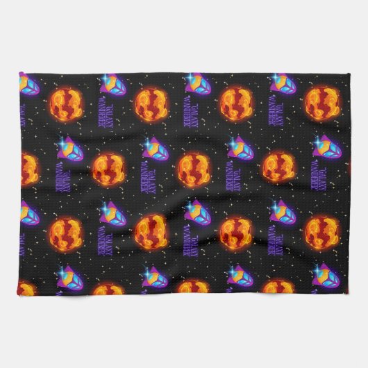 銀河系放流者絶縁タンブラー キッチンタオル (横)