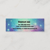 銀河系星占いテーマ宇宙リーダー スキニー名刺 (裏面)