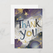 銀河系星流星空 サンキューカード (正面/裏面)
