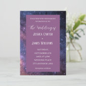 銀河系星空の夜の宇宙宇宙結婚の 招待状 (スタンド正面)