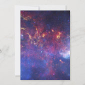 銀河系星空の夜の宇宙宇宙結婚の 招待状 (裏面)